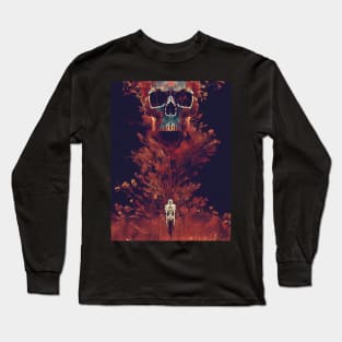 Skulls Unleashed: Unveiling the Macabre Majesty of Alternative Artistry Long Sleeve T-Shirt